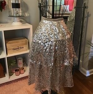 Sequin Layered Skirt